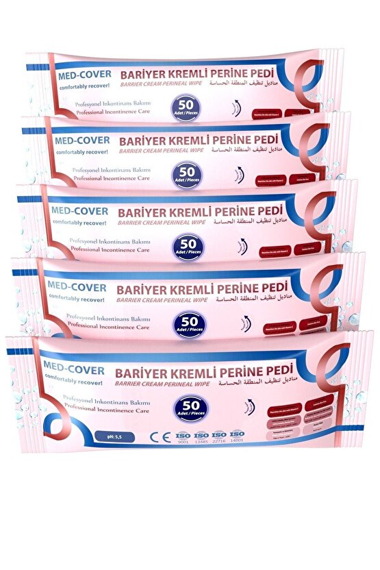 Bariyer Kremli Perine Bölgesi Temizleme Pedimendili 50li - 5 Adet