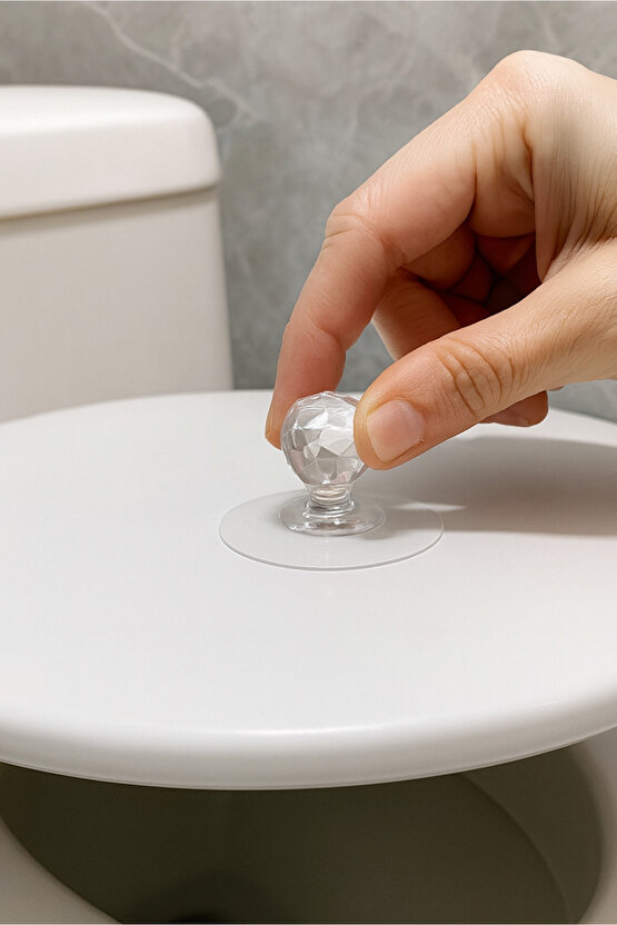 10 Adet Yapışkanlı Dolap Çekmece Kapağı Tutma Kulpu Çok Amaçlı Askı Kulpu