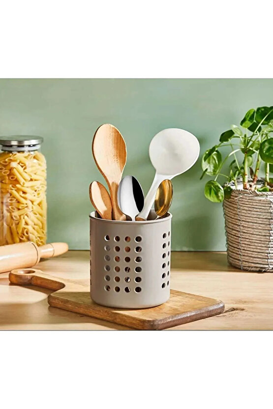 Kaşıklık - Tezgah Üstü Delikli Kaşıklık-Kepçe-Bıçak Kurutmalık Düzenleyici Organizer