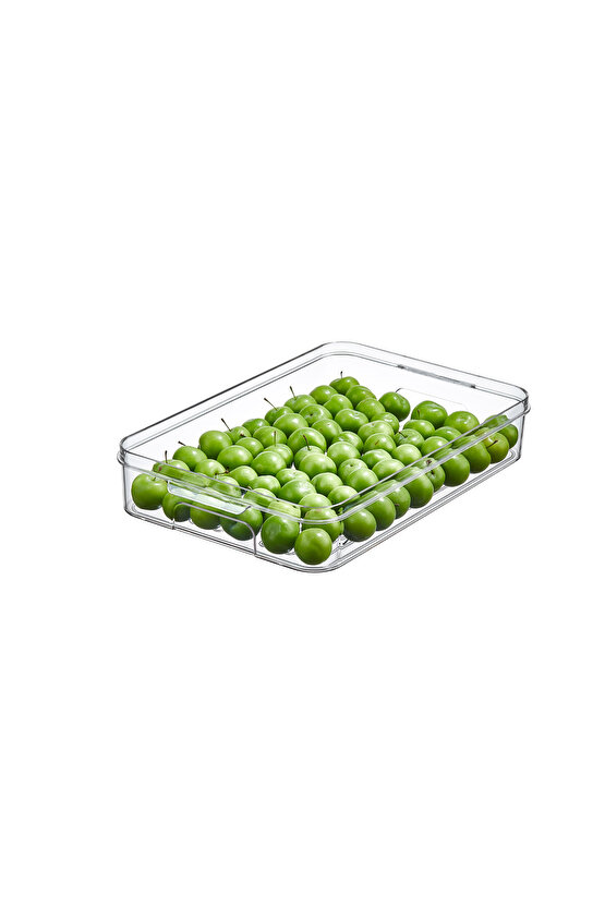 4x Adet Frossa Buzdolabı Organizeri 3LT Saklama Kabı & Erzak Kabı & Düzenleyici