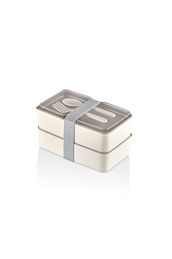 2 Kat Yemek Saklama Kabı Beslenme Kutusu Seti - Sporcu Diyet Öğrenci Fitness Okul Işyeri Sefer Tası