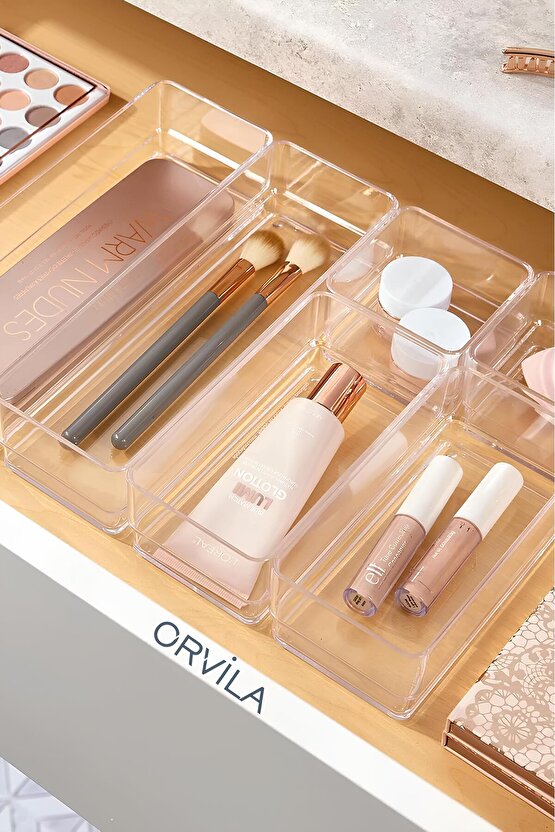 Makyaj ve Takı Düzenleyici Organizer Set 6lı