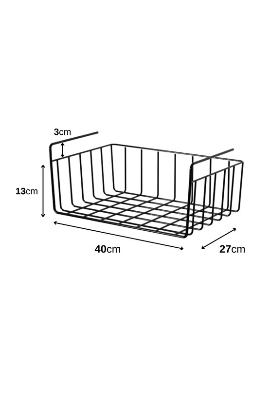 Dolap Içi Asılabilir Kanguru Model Düzenleyici Raf 36cm - Krom