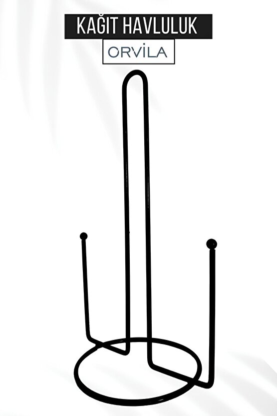 Rulo Kağıt Havluluk - Paslanmaz Metal Siyah Peçetelik