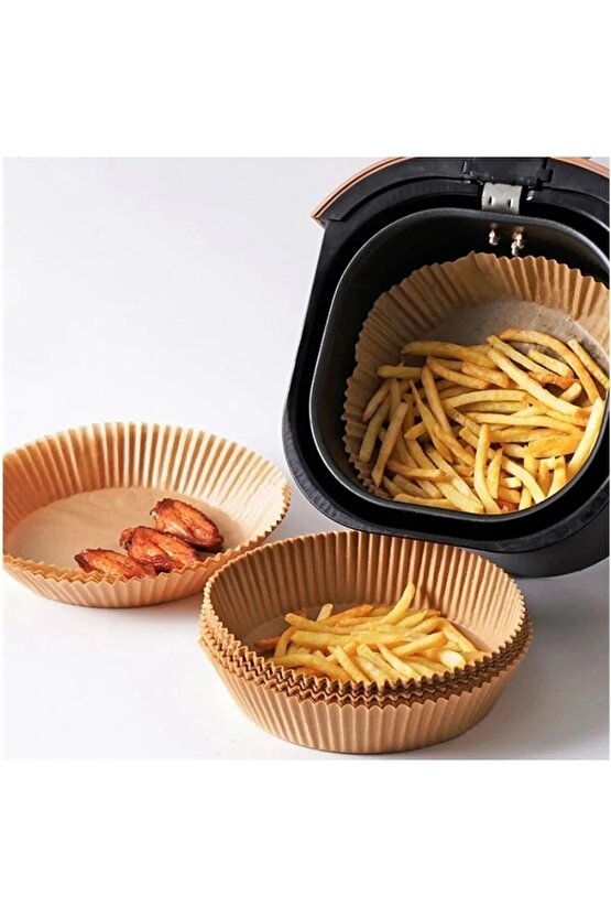 Airfryer Pişirme Kağıdı 50 Adet Hava Fritözü Airfryer Firitözü Airfryer Yağsız Firitöz