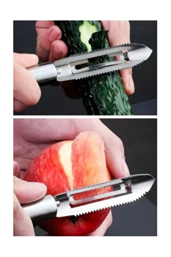 Paslanmaz Çelik Rende Ve Sebze Meyve Soyacağı 2li Set