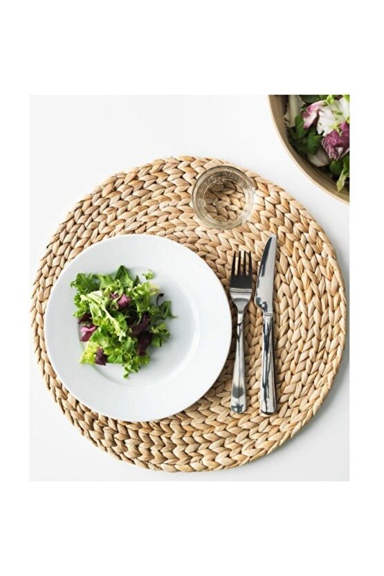 Amerikan Servis Hasır Supla Örme Bambu 1 Adet 30*30 Cm