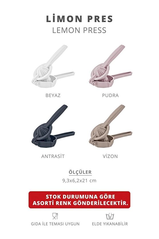 Bastırmalı Limon Portakal Ve Narenciye Sıkacağı