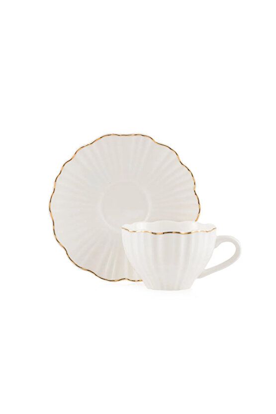 LCW HOME Beyaz 2 Kişilik Porselen Kahve Fincan Takımı 115 Ml