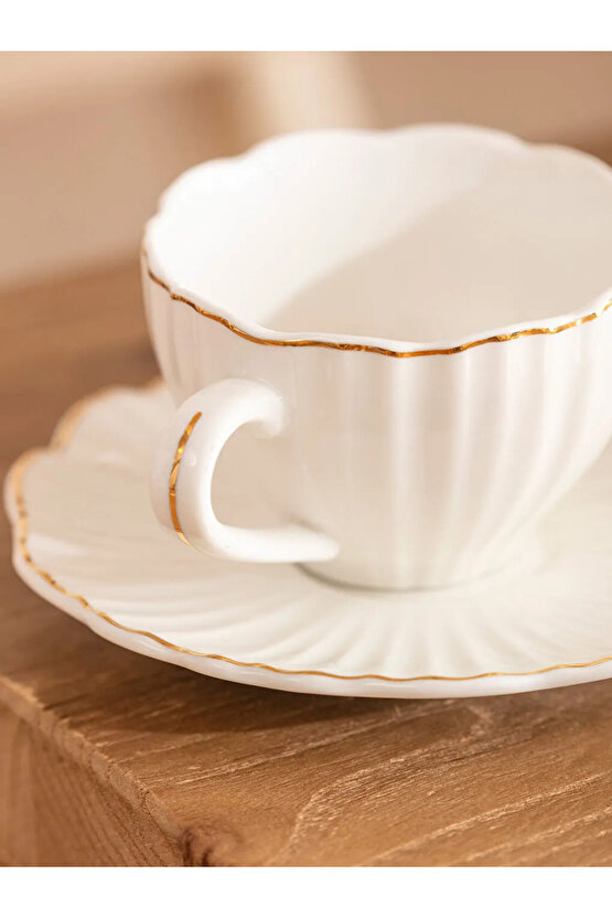 LCW HOME Beyaz 2 Kişilik Porselen Kahve Fincan Takımı 115 Ml