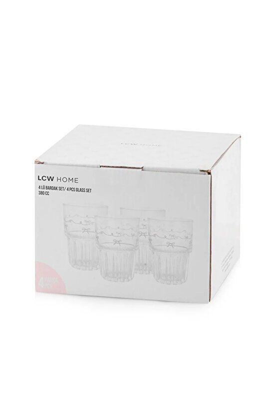 Cam Bardak Seti 4lü 380 ml