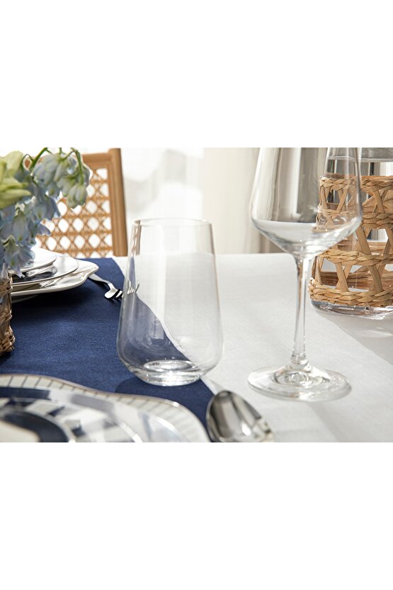 Arzu Sabancı Cozza Kristal 3lü Meşrubat Bardağı 380 ml