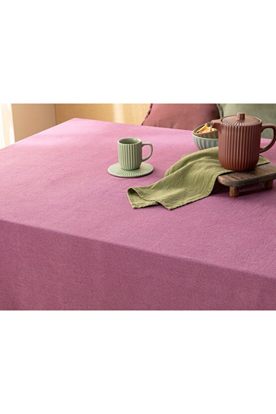 Grandeur Pamuk Masa Örtüsü 150x200 Cm Mürdüm