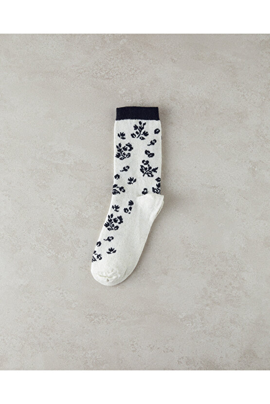 Marta Kadın Soket Çorap Ekru