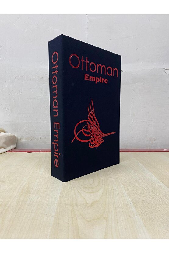 Kumaş Kaplı Dekoratif Kitap Görünümlü Kutu 1 Adet