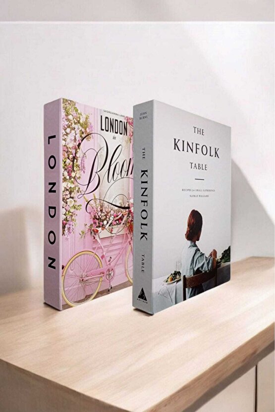 Dekoratif Kitap Görünümlü Kutu 2li Set Decorative Book Looking Box