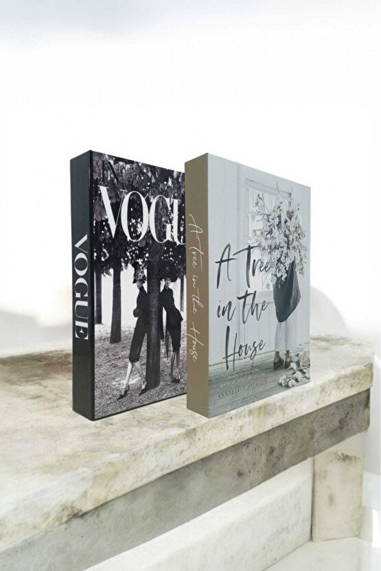 Dekoratif Kitap Görünümlü Kutu 2li Set Decorative Book Looking Box