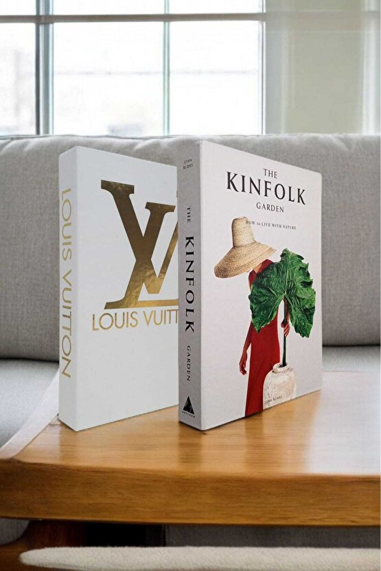 Dekoratif Kitap Görünümlü Kutu 2li Set Decorative Book Looking Box