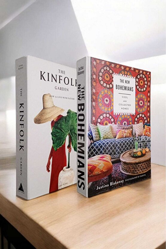 Dekoratif Kitap Görünümlü Kutu 2li Set Decorative Book Looking Box