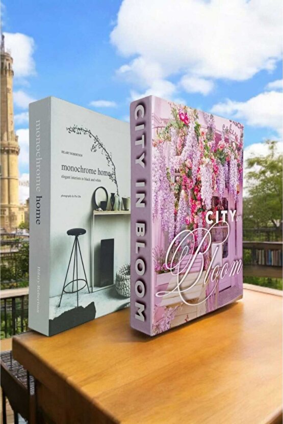 Dekoratif Kitap Görünümlü Kutu 2li Set Decorative Book Looking Box