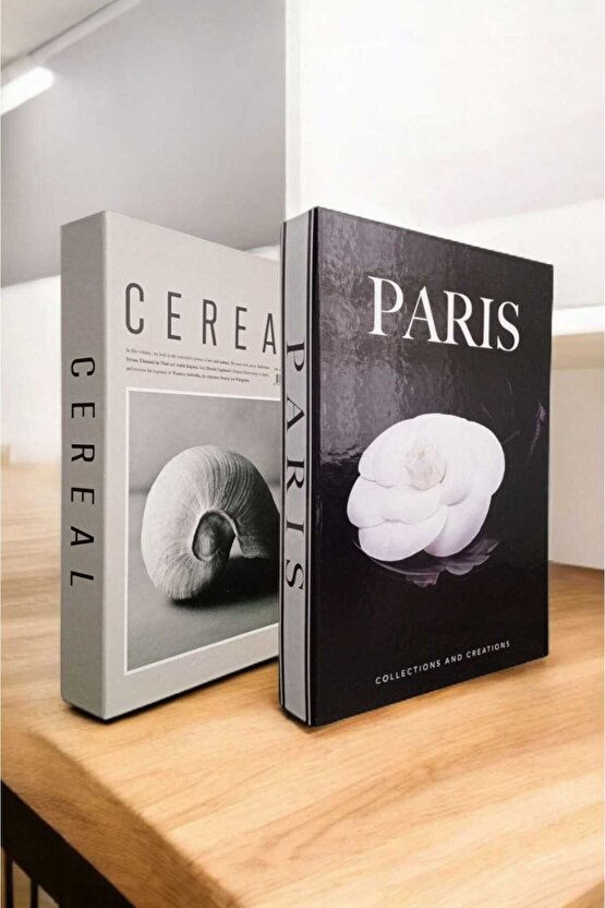 Dekoratif Kitap Görünümlü Kutu 2li Set Decorative Book Looking Box