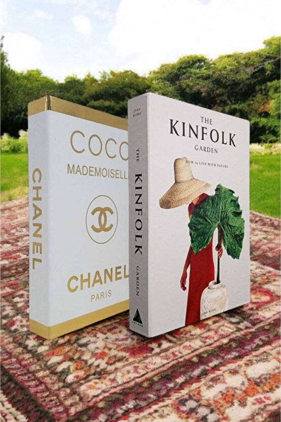 Dekoratif Kitap Görünümlü Kutu 2li Set Decorative Book Looking Box