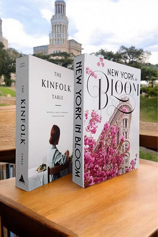 Dekoratif Kitap Görünümlü Kutu 2li Set Decorative Book Looking Box