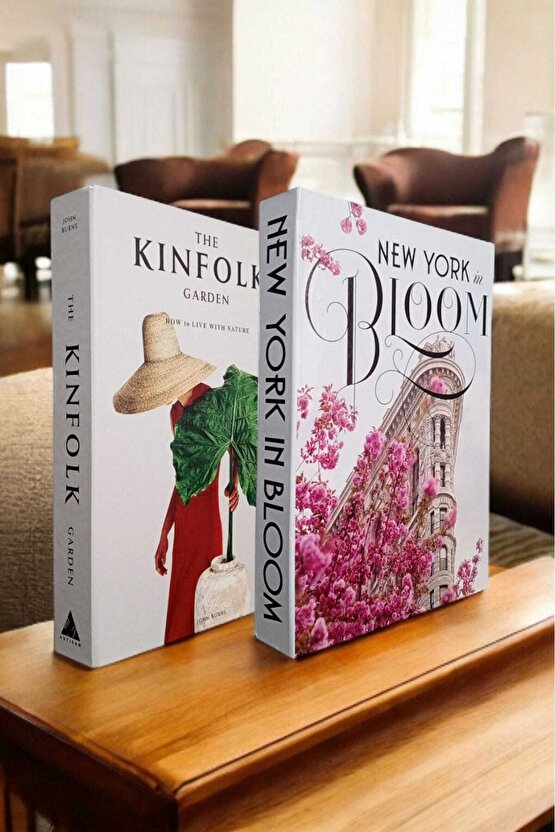 Dekoratif Kitap Görünümlü Kutu 2li Set Decorative Book Looking Box