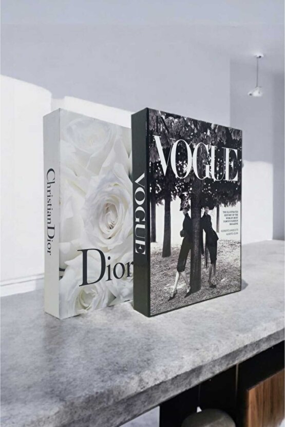 Dekoratif Kitap Görünümlü Kutu 2li Set Decorative Book Looking Box