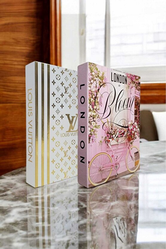 Dekoratif Kitap Görünümlü Kutu 2li Set Decorative Book Looking Box
