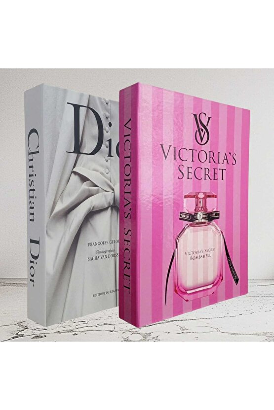 Dekoratif Kitap Görünümlü İçi Açılabilir Kutu 2 Adet