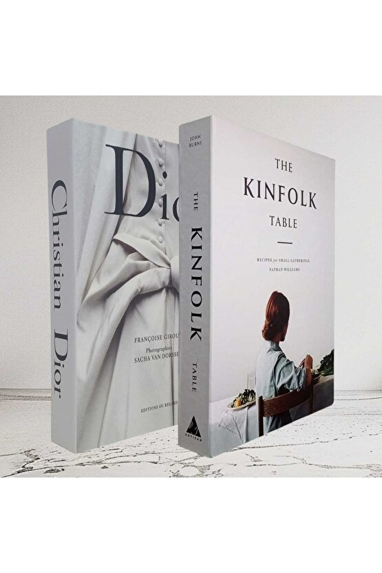 Dekoratif Kitap Görünümlü İçi Açılabilir Kutu 2 Adet