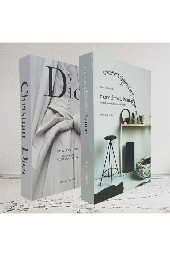 Dekoratif Kitap Görünümlü İçi Açılabilir Kutu 2 Adet