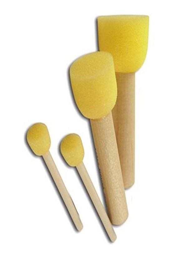 Parmak Boyası Ponpon Sünger Tampon Fırça Küp Eva Baskı Sünger Baskı