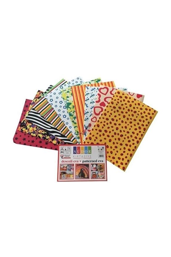 Desenli Eva 20x30 Cm. 10`lu Karışık