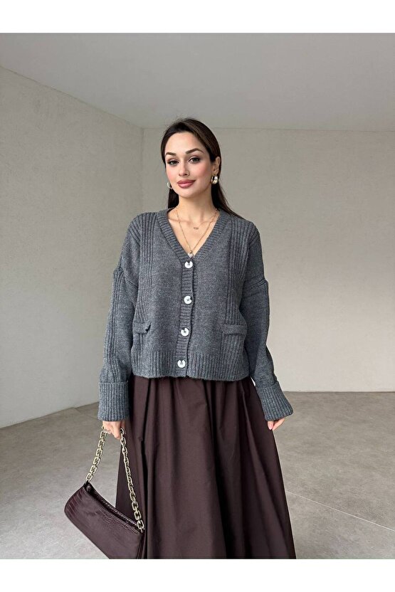 Kadın Kısa Triko Hırka