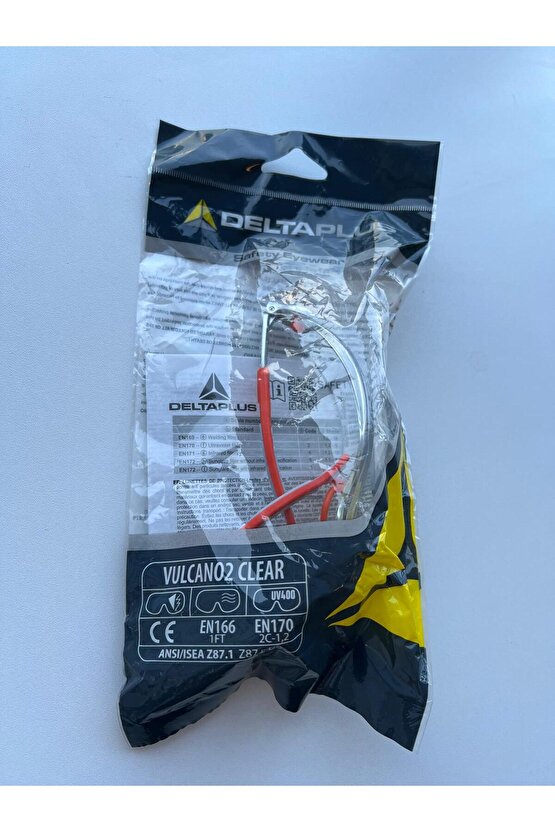 Vulcano2 Şeffaf Koruyucu Gözlük