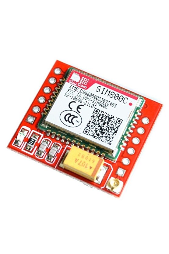 IMEI KAYITLI SIM800C GSMGPRS Modül Kiti - Arduino ve Mikrodenetleyici Projeleri için Kablosuz İleti