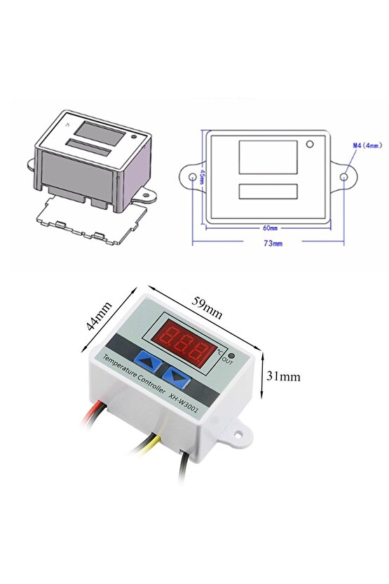 Xh-w3001 Ac 220v Dijital Termostat Kuluçka Pet Akvaryum Isıtıcı Soğutucu Kazan Dondurucu Buzdolabı