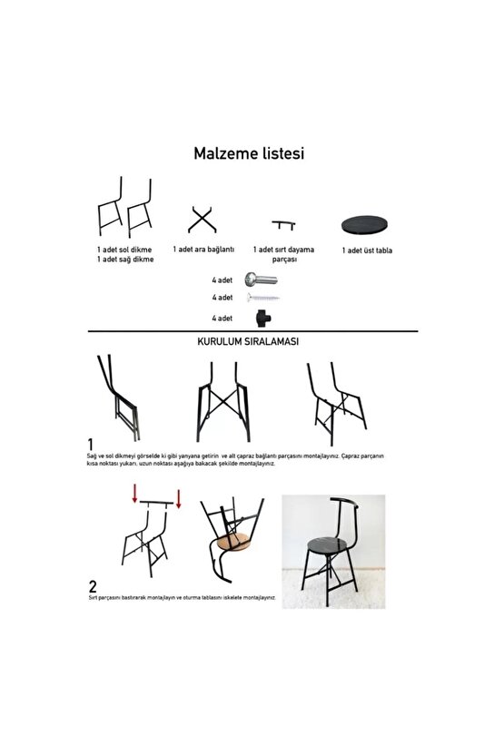 Masa Sandalye Takımı 2 kişilik Mutfak Masa Seti Beyaz 1102