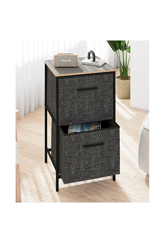 Çok Amaçlı Dolap 2 Çekmeceli Orta Boy Komodin Sehpa