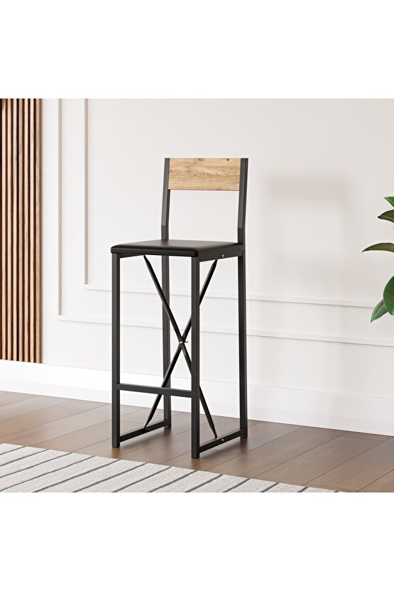 Bar Sandalyesi Mutfak Sandalyesi Otel Cafe Döşemeli 1567