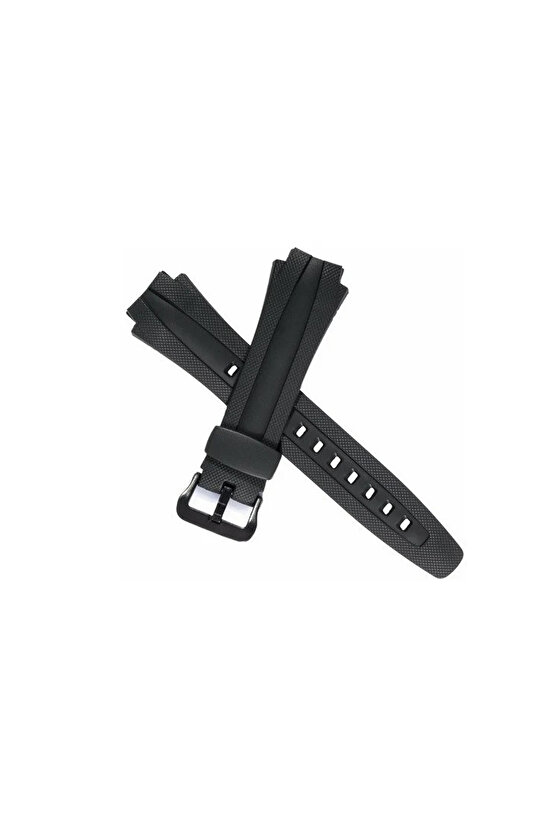 ; Uyumlu AQ60 AQ63 Siyah Silikon Saat Kordonu