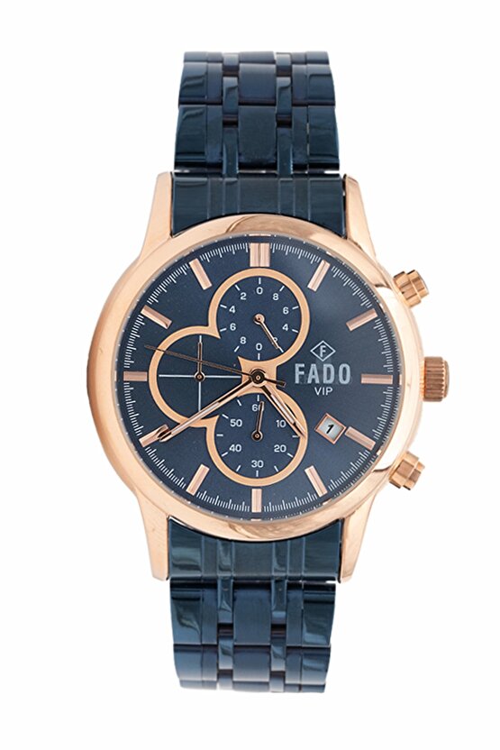 Rh 0028 Çelik Kordonlu Mavi Saat