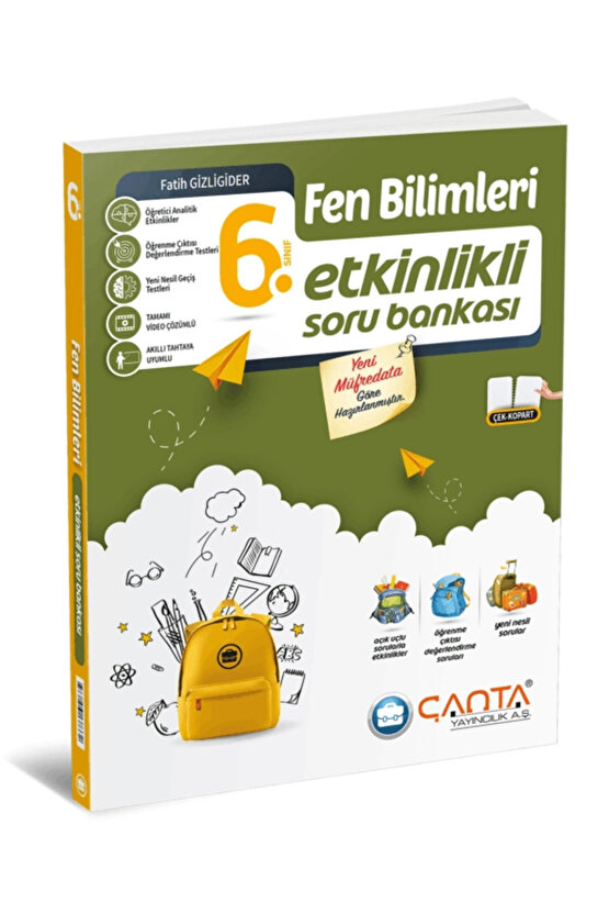 Çanta 2026 6. Sınıf Fen Bilimleri Etkinlikli Kazanım Soru Bankası