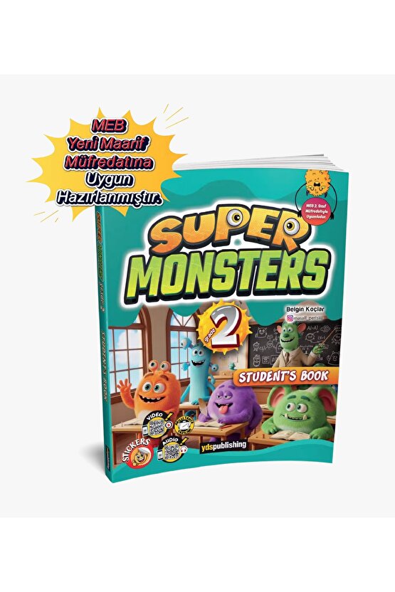 Super Monsters 2 Student’s Book Ve Super Monsters 2 Skills + Test Book 2 kitap