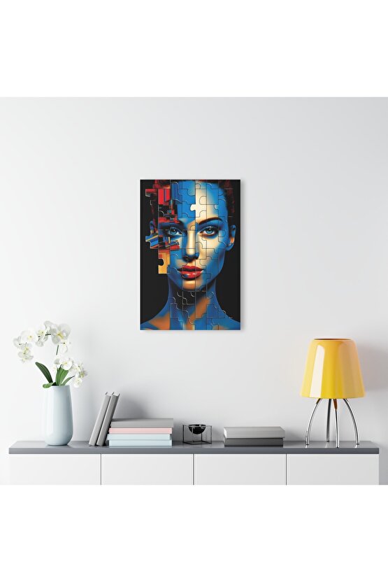 Kadın Model Cam Tablo Duvar Dekoru 12