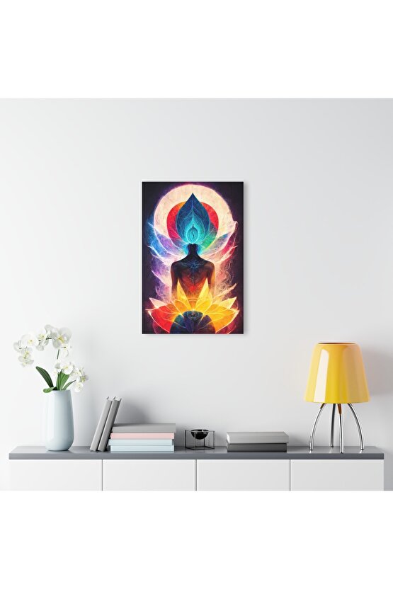 Meditasyon Cam Tablo Duvar Dekoru