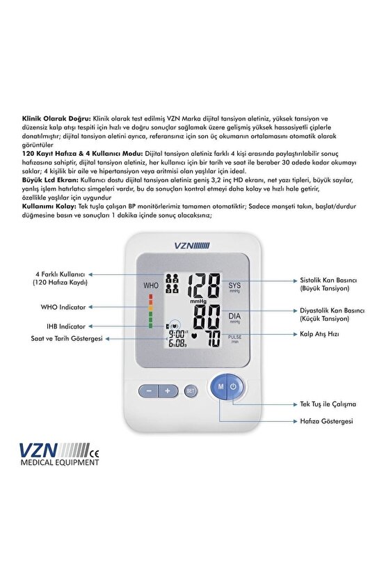 Koldan Konuşan Tansiyon Aleti Dbp-1334