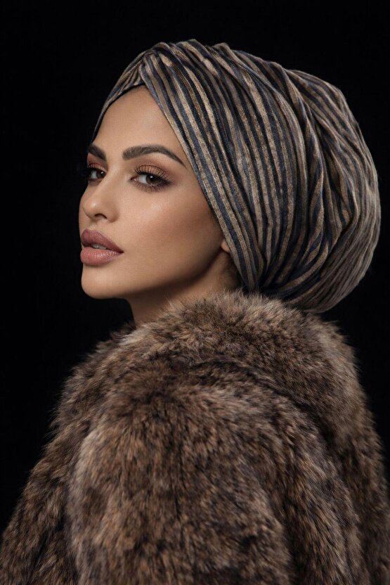 Füme Bej Kadife Büzgülü Salaş Bone